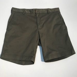 J. Hilburn Army Green Garment Dyed Shorts